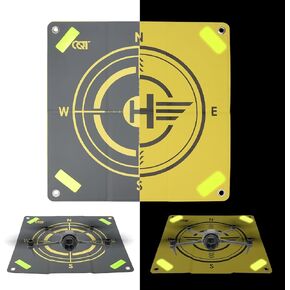 CQT Drone Landing Pad,Universal Waterproof Portable Nighttime Reflective Weighted Landing Apron for DJI Avata 360 Mini 5 4 3 Pro NEO 2,Mavic 4 pro/2/3 Pro,Air 3S 2S RC Quadcopters (21.65inch(55cm)) in Kuwait