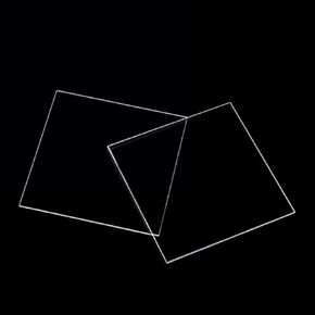 1 Pcs Optical Glass,Fused Quartz Plates,Fused Silica Glass,Quartz Glass Sheet (Laboratory UV-Vis Grade, 85 x 85 x 1 mm) in Kuwait