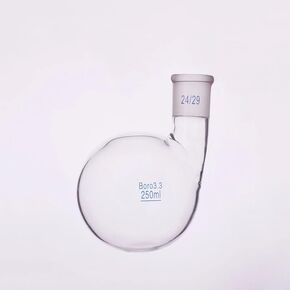 Standard Single Slant Mouth Round Bottom Flask 250ml, 300ml, 500ml, 1000ml, 2000ml, 3000ml, 24/29, Single Mouth Blunt Bottle(250mL) in Kuwait