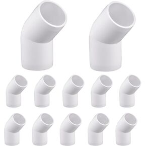 20-Pack 1/2" Tee PVC Fittings, Furniture Grade Pipe Fittings 3 Way for SCH40 PVC Pipe, Pipe Connectors for All DIY Structure and Frames in Saudi Arabia