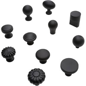 Solid Cabine Zinc Alloy Furniture Handles Drawer Kitchen Door Hardware 1Pcs(RZ009-Black) in Kuwait