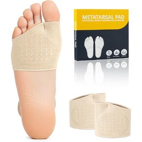 2 PCS Metatarsal Pads for Women and Men - Ball of Foot Pain Relief Cushion with Gel Pad,Foot Pads for Morton's Neuroma & Metatarsalgia Support in Kuwait