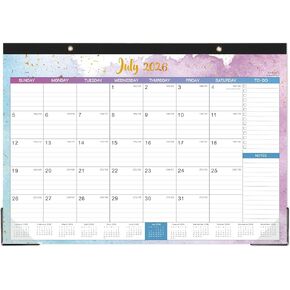 تقويم 2024-2025 - تقويم مكتبي 2024-2025، 16.8 بوصة × 12 بوصة، يوليو 2024 - ديسمبر 2024، 12 تقويمًا شهريًا للمكتب/الحائط 2 في 1 - حبر مائي ملون in Kuwait