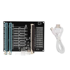 جهاز اختبار بطاقة الرسومات أداة تشخيصية PCI E AGP جهاز اختبار بطاقة الفيديو مع ضوء لوحدة معالجة الرسومات ماس ​​كهربائى كشف الدائرة المفتوحة طاقة 12 فولت تيار مستمر in Kuwait