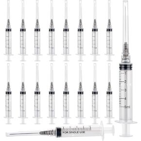 100 Pack 1ml 27Ga 13mm Lab Syringe Tools with Measurement, Individually Packed in Kuwait