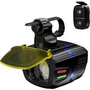 أضواء دراجة فائقة السطوع للركوب الليلي، مصباح أمامي للدراجة عالي ومنخفض الشعاع مع جهاز تحكم عن بعد، مصباح LED MTB قابل لإعادة الشحن بقدرة 4000 مللي أمبير في الساعة، مرئي من الجانب، ضوء أمامي للدراجة الإلكترونية مقاوم للماء IPX6 in Kuwait