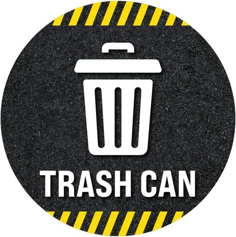 ExcelMark Garbage Floor Decal (Trash CAN 1, 15") in Saudi Arabia
