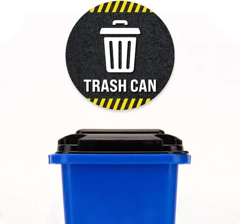 ExcelMark Garbage Floor Decal (Trash CAN 1, 15") in Saudi Arabia