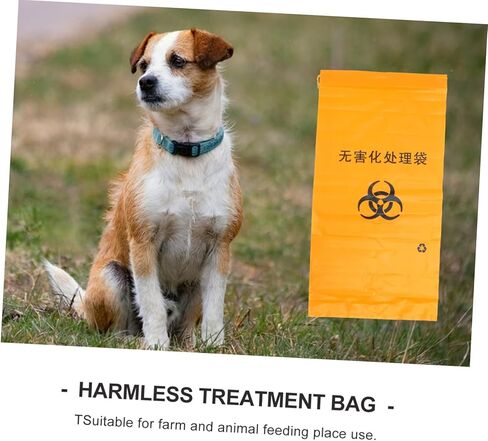 HEALLILY Veterinary Animal Carcass Bag 47X47X47 Inch Polyethylene Degradable Body Disposal Bag Suitable for Farm and Pet Dead Animal Collection in Saudi Arabia