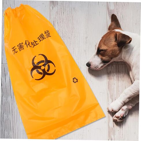 HEALLILY Veterinary Animal Carcass Bag 47X47X47 Inch Polyethylene Degradable Body Disposal Bag Suitable for Farm and Pet Dead Animal Collection in Saudi Arabia