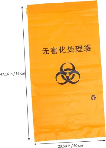 HEALLILY Veterinary Animal Carcass Bag 47X47X47 Inch Polyethylene Degradable Body Disposal Bag Suitable for Farm and Pet Dead Animal Collection in Saudi Arabia