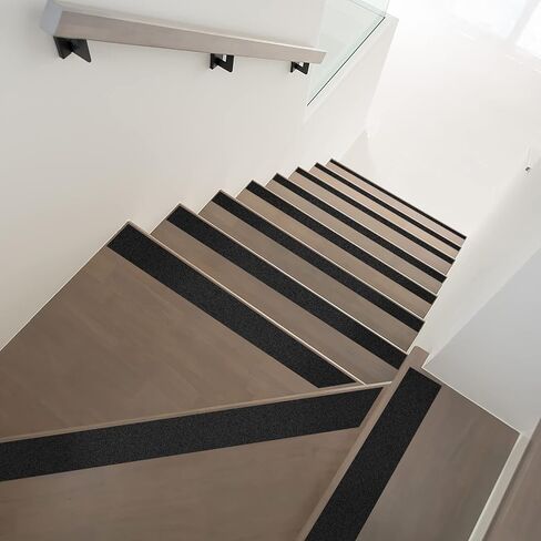 شريط مضاد للانزلاق مقاس 2 بوصة × 32 قدمًا، شريط قبضة لوح التزلج، شريط احتكاك، قبضة سوداء، مادة كاشطة للسلالم الخارجية/الداخلية، سلالم مداس آمنة غير قابلة للانزلاق، شريط جر أسود للأسطح الزلقة in Kuwait