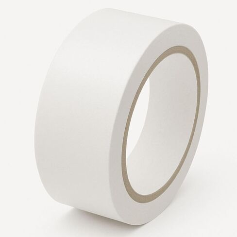 GTSE 2 inch x 108 ft White PVC Vinyl Floor Tape, Safety Marking Tape, 6 mil Thick, Suitable for Dance Floors, Gyms, Warehouses, Sports Facilities in Kuwait