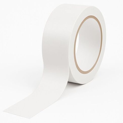 GTSE 2 inch x 108 ft White PVC Vinyl Floor Tape, Safety Marking Tape, 6 mil Thick, Suitable for Dance Floors, Gyms, Warehouses, Sports Facilities in Kuwait