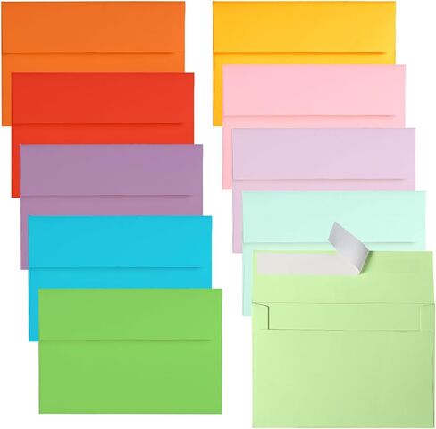 A4 White Occants 4x6 100 Pack ، Goefun 4.25 × 6.25 مظاريف دعوة الختم الذاتي ، 120 GSM قابلة للطباعة لبطاقات 4x6 ، الصور ، الدعوات ، حفلات الزفاف ، التخرج ، استحمام الطفل in Saudi Arabia
