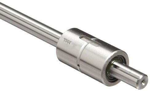 THK Steel Ball Spline Model LT, Single Nut Cylindrical Medium Torque, Shaft: 6mm Diameter x 150mm Length, Nut: 14mm Diameter x 25mm Length, Load Capacity: 486 lb in Saudi Arabia