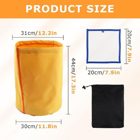 5 Pack 5 Gallon Filter Bags, 25-220 Micron Oxford Cloth All-Mesh Filter Bags with Color Coding System, Adjustable Drawstring Reusable Filter Bags for Fruit Juice Extraction, Soy Products, Home Kitchen in Kuwait