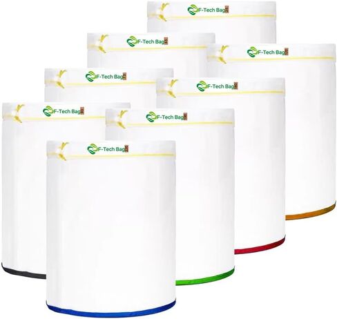 All Mesh Plant Filter Bags 5 Gallon 8 Bags,8 Color Reusable Filter Bag and with Filter Screen and Storage Pouch in Saudi Arabia