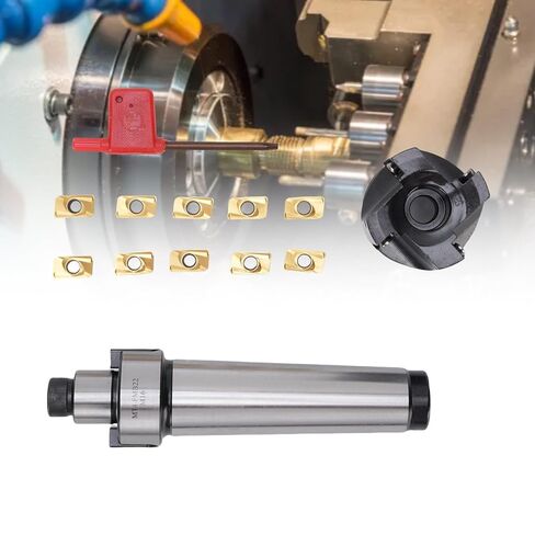 WALFRONT مطحنة نهاية قابلة للفهرسة مجموعة قطع مطحنة نهاية الوجه MT4-FMB22 حامل 400R-50-22 مع 10 APMT1604 إدراج خطوة الطحن in Saudi Arabia