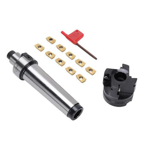 WALFRONT مطحنة نهاية قابلة للفهرسة مجموعة قطع مطحنة نهاية الوجه MT4-FMB22 حامل 400R-50-22 مع 10 APMT1604 إدراج خطوة الطحن in Saudi Arabia
