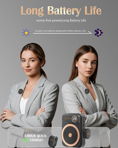 Voice Amplifier for Teachers with Wireless Lavalier Lapel Microphone Portable Bluetooth Microphone & Speaker, Rechargeable Bullhorn Megaphone for Classroom, Meetings, Yoga, Training, Tour Guides in Kuwait