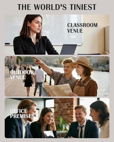 Voice Amplifier for Teachers with Wireless Lavalier Lapel Microphone Portable Bluetooth Microphone & Speaker, Rechargeable Bullhorn Megaphone for Classroom, Meetings, Yoga, Training, Tour Guides in Kuwait