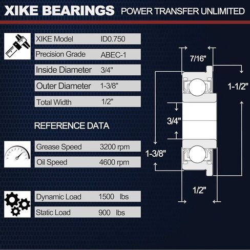 XiKe 4 قطع 532009040، 13359، 9040H، 532124959، 5920H، 9040HR محامل كروية ذات حواف بديلة لمحامل عجلة جزازة العشب، جلبة لتحويل المحامل. in Saudi Arabia