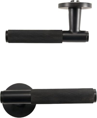 Brass Door Lever Set Thumbturn Lock Handle Hardware 1Pcs(Dummy-AB) in Saudi Arabia
