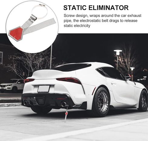 Healifty Electrostatic Belt 14.84 Inch Anti Static Straps for Car Vehicle Grounding Strap to Remove Static Electricity Winter Autumn Safety in Saudi Arabia