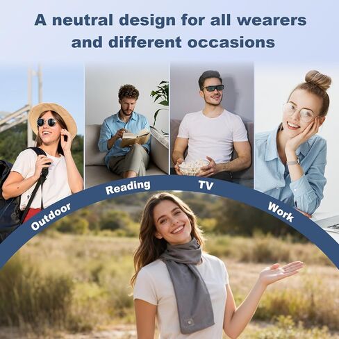 وشاح التأريض الواقي من EMF مع نسيج فاراداي من الألياف الفضية للاتصال بالأرض ومضاد للإشعاع (39.5 بوصة × 4.5 بوصة) | تصميم للجنسين in Kuwait