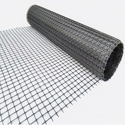 Bidirectional Force Bearing Plastic Geogrid 4' x 65.6' Paver Base Polypropylene Geogrid EarthLock Increase The Bearing Capacity of The Roadbed Prevent Collapse and Crack Formation in Kuwait