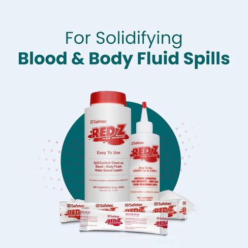 Safetec Red Z 10g Single Use Pouch Spill Control Solidifier (200 Pouches/case) in Saudi Arabia