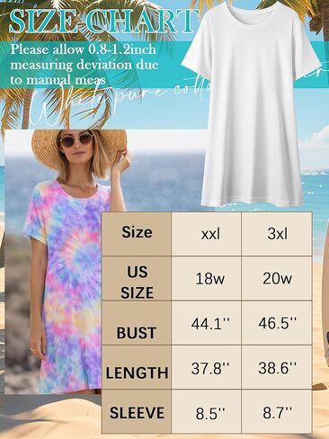 Silkfly White Cotton Dress Shirt for Tie Dye Plus Size Shirt Dresses DIY Items to Tie Dye Women Girls Tie Dye DIY Kit(XX-Large) in Kuwait
