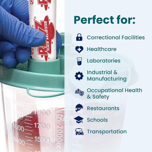 Safetec Red Z 10g Single Use Pouch Spill Control Solidifier (200 Pouches/case) in Saudi Arabia