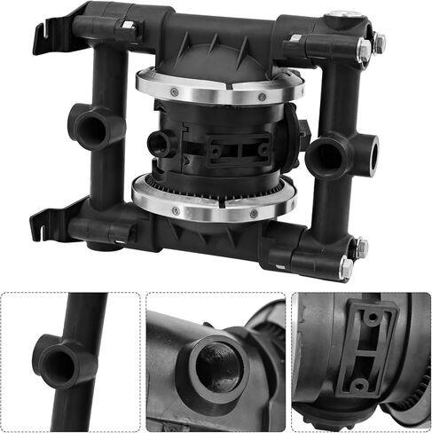 241906 3/4 Double Diaphragm Pump Air Operated Fluid Inlet/Outlet 3/4" Air Inlet 1/4" 16 GPM Replace for Husky 716 in Saudi Arabia