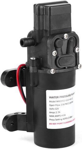 12V DC 1.0GPM 40PSI Diaphragm Pump High Pressure Self Priming 3 8in Barb Port for Car RV in Saudi Arabia