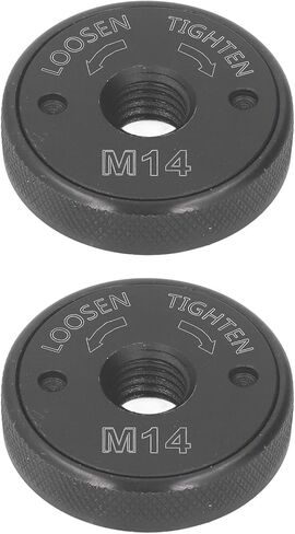 2PCS M14 Angle Grinder Flange Nuts with Quick Release Self Locking Pressure Plate, 47mm Diameter, Female Thread Ideal for Gemstone Blades, Grinding Cutting Wheels in Kuwait