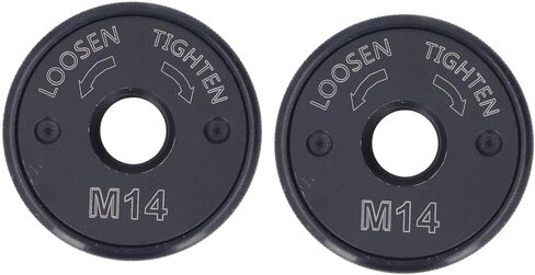 2PCS M14 Angle Grinder Flange Nuts with Quick Release Self Locking Pressure Plate, 47mm Diameter, Female Thread Ideal for Gemstone Blades, Grinding Cutting Wheels in Kuwait
