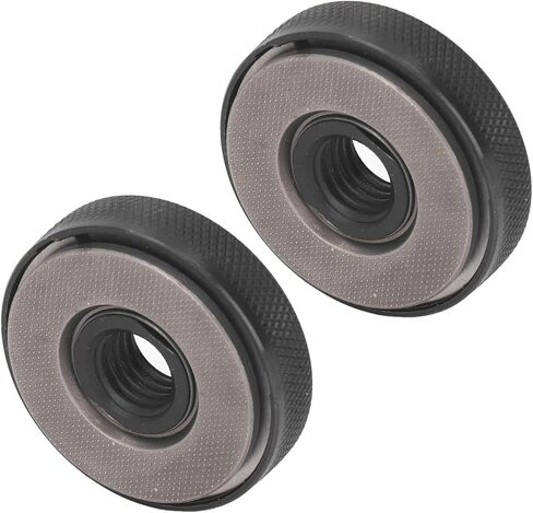 2PCS M14 Angle Grinder Flange Nuts with Quick Release Self Locking Pressure Plate, 47mm Diameter, Female Thread Ideal for Gemstone Blades, Grinding Cutting Wheels in Kuwait