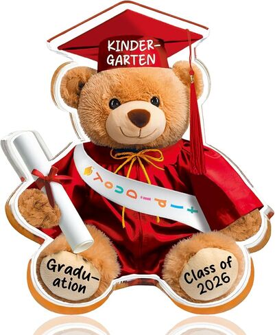 Graduation Gifts of Class of 2025 Kindergarten Graduation Gift for Son Daughter Pre-K Graduation Gifts for Daughter Son Bear Animal Keepsake Paperweight Graduation Supplies in Kuwait