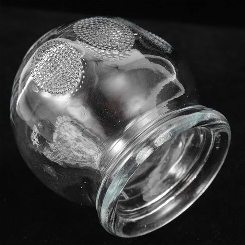 Healifty 6Pcs Cupping Therapy Sets: Glass Fire Thick Glass Cupping Set Chinese Acupoint Vacuum Cupping Therapy for Massage Back Relieve Fatigue in Saudi Arabia