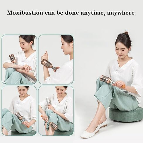 Moxa Stick Burner Holder Moxibustion Tool,Portable Moxa Strips Burner Holder,Stainless Steel Wormwood Mugwort Moxibustion Box Healing Tool in Kuwait