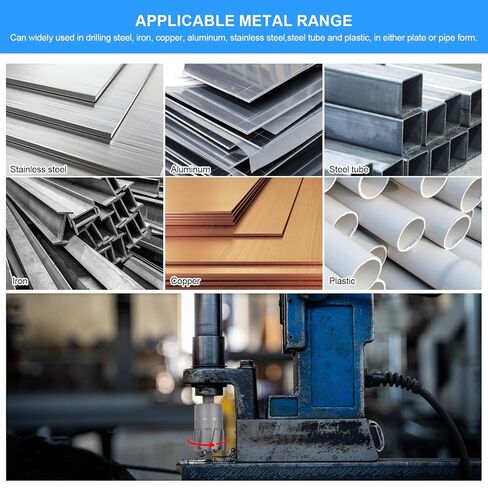 UpJiaflarish Carbide Annular Cutter，Mag Drill Bits with 2-3/8" Cutting Diameter, 1-3/8" Depth of Cut, 3/4" Weldon Shank for Magnetic Drill Press in Kuwait