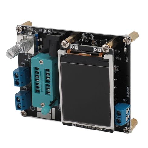 GOWENIC Transistor Tester, Volt Frequency Meter 160x128 Color Display 8x20 Characters Diode Inductance Capacitance Meter, with Rotate Encoder Switch for NPN PNP Transistor Testing in Saudi Arabia