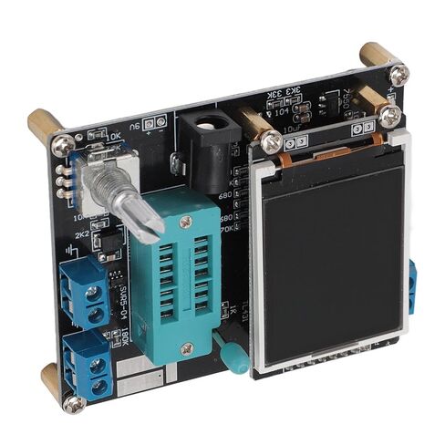 GOWENIC Transistor Tester, Volt Frequency Meter 160x128 Color Display 8x20 Characters Diode Inductance Capacitance Meter, with Rotate Encoder Switch for NPN PNP Transistor Testing in Saudi Arabia