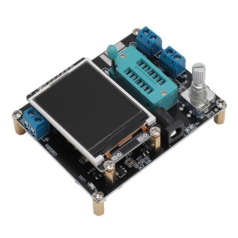 GOWENIC Transistor Tester, Volt Frequency Meter 160x128 Color Display 8x20 Characters Diode Inductance Capacitance Meter, with Rotate Encoder Switch for NPN PNP Transistor Testing in Saudi Arabia