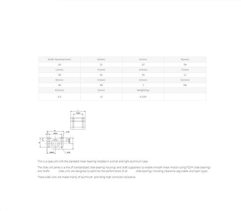 CNC الشريحة كتلة 10PCS منتجات الحركة الخطية SMA20 UU وحدة القضية in Saudi Arabia