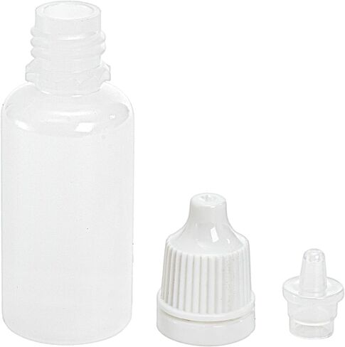 Nicunom 100 Pcs Plastic Dropper Bottle, 15ml Empty Squeezable Dropper Bottles Portable Eye Liquid Dropper Bottle LDPE with Childproof Cap in Saudi Arabia