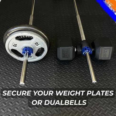 أطواق الوزن ، مشابك الحديد السريع للإصدار السريع ل 1 "قضبان قطر قياسية ، أطواق التمرينات الملائمة 1" (25 مم) زوج القفل السريع من مقاطع ذوي الياقات البيضاء للتدريب على اللياقة البدنية في صالة الألعاب الرياضية (الأصفر) in Kuwait