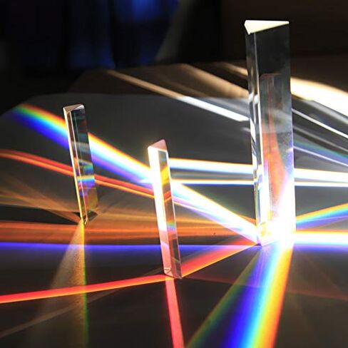 30 * 30 * 150Mm Triangular Crystal Prism, Optical Glass Prisma, Prisms Photography Filter, Spectrum Physics Prisme for Photo in Saudi Arabia